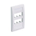 CFPH2IW by Panduit Corp - FACEPLATE, 2 PORT, SINGLE GANG,