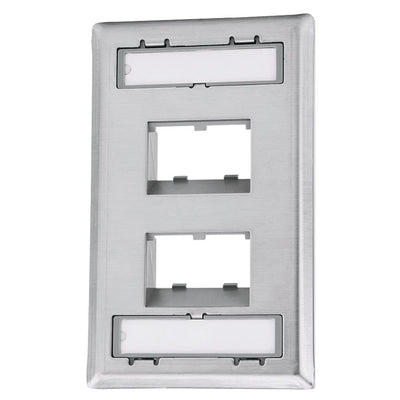 CFPSL4S by Panduit Corp - FACEPLATE, 4 PORT, SINGLE GANG S