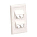 CFPSL4WHY by Panduit Corp - FACEPLATE SNGL GANG 4PORT WHITE