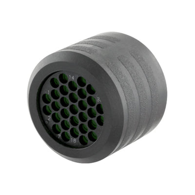 CL113202 by Souriau-Sunbank by Eaton - CONNECTOR BACKNUT 3 BLACK