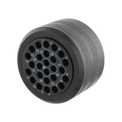 CL114101 by Souriau-Sunbank by Eaton - CONNECTOR BACKNUT 4 BLACK