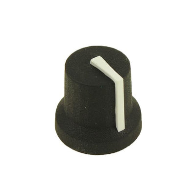 CL170841CR by CLIFF Electronic Components Ltd - KNOB K87MBR BLK 6MM SPL WHITE