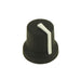 CL170841CR by CLIFF Electronic Components Ltd - KNOB K87MBR BLK 6MM SPL WHITE