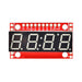COM-11442 by SparkFun Electronics - ADDRESS LED 7 SEG I2C BLUE