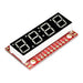 COM-11629 by SparkFun Electronics - ADDRESS LED 7 SEG I2C WHT