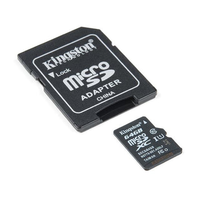 COM-14833 by SparkFun Electronics - MEM CARD MICROSD 64GB CLASS 10