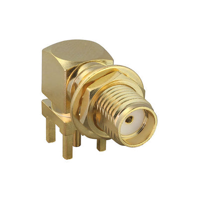 CONSMA002-L-G by Linx Technologies Inc. - CONNECTOR SMA RCPT R/A 50 OHM PCB