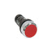 CP130R-10 by ABB Control - PUSHBUTTON, MOM, RED FLUSH, 1NO,