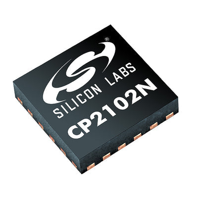 CP2102N-A01-GQFN24R by Silicon Labs - IC BRIDGE USB TO UART 24QFN