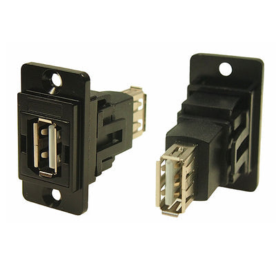 CP30708NMB by CLIFF Electronic Components Ltd - DUALSLIM BLKMTL USB2 A-A CSK