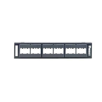 CPP12WBL by Panduit Corp - PATCH PANEL, 12 PORT, BLACK