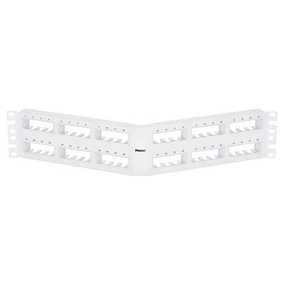 CPPA48FMWWH by Panduit Corp - MINI COM 48 PORT FLUSH MOUNT ANG