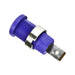 CT2238-7 by Cal Test Electronics - CONNECTOR BANANA JACK QC PURPLE