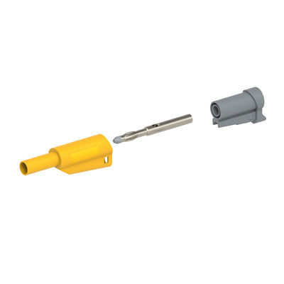 CT2631-S-4 by Cal Test Electronics - CONNECTOR BANANA PLUG STACK SLDR YLW