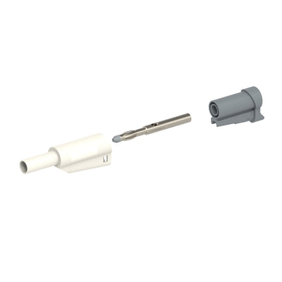 CT2631-S-9 by Cal Test Electronics - CONNECTOR BANANA PLUG STACK SLDR WHT