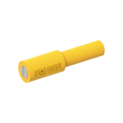 CT3879-4 by Cal Test Electronics - 9MM MAG CONN SHD BANANA JACK YLW