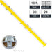 CVX-COB-4090-16FT by JESCO Lighting Group - LED CVX WHT LNR STRIP 4000K 16