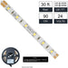 CVX-ST-3090-30FT by JESCO Lighting Group - LED CVX WHT LNR STRIP 3000K 30