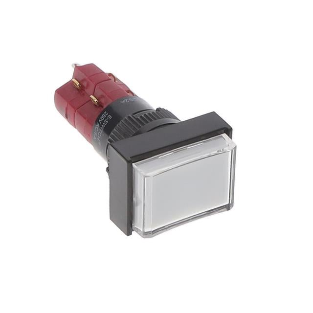 D16OAT120WHT by E-Switch - PUSH SWITCH BUTTON DPDT 8A 125V