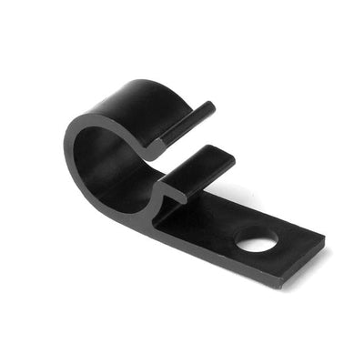 D20L4 by HellermannTyton - CABLE CLIP D-TYPE BLACK FASTENER
