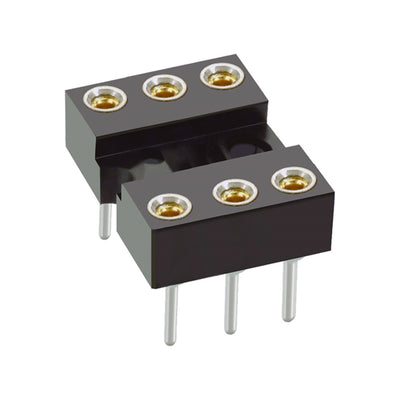 D2806-42 by Harwin Inc. - CONNECTOR IC DIP SOCKET 6POS GOLD