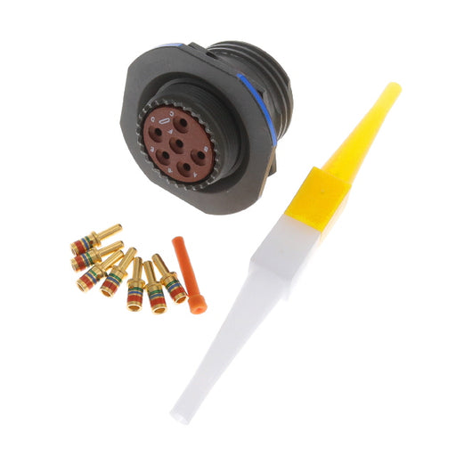 D38999/24WE6PN by Amphenol Aerospace Operations - CONNECTOR RECPT MALE 6POS GOLD CRIMP