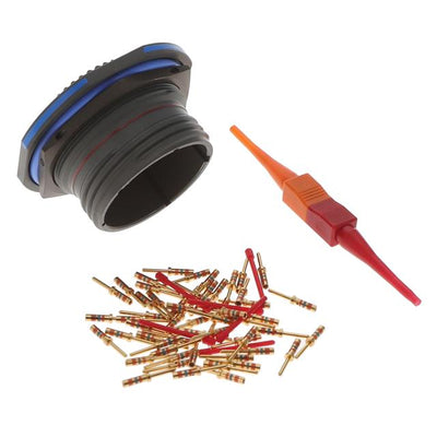 D38999/24WH53PN by Amphenol Aerospace Operations - CONNECTOR RECPT MALE 53POS GOLD CRIMP