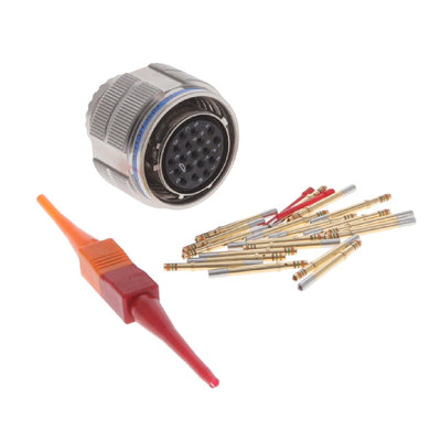 D38999/26FD18SN by Amphenol Aerospace Operations - CONNECTOR PLUG FMALE 18POS GOLD CRIMP