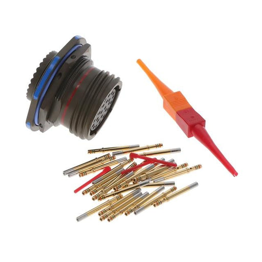 D38999/24WE26SN-CG by Amphenol Aerospace Operations - CONNECTOR RECPT FMALE 26POS GOLD CRIMP