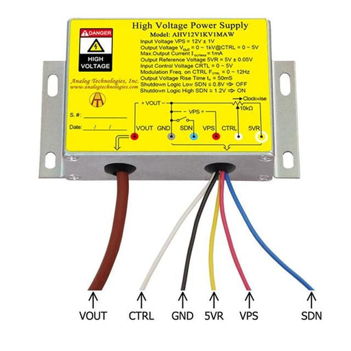 DC-DC AHV12V1KV1MAW by Analog Technologies - High Voltage - Non-Isolated
