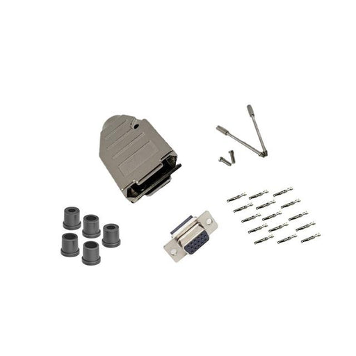 DCT-15HFMD-KIT by CompuCablePlusUSA - DB15 HD F CRIMP MTL NO-EAR KIT