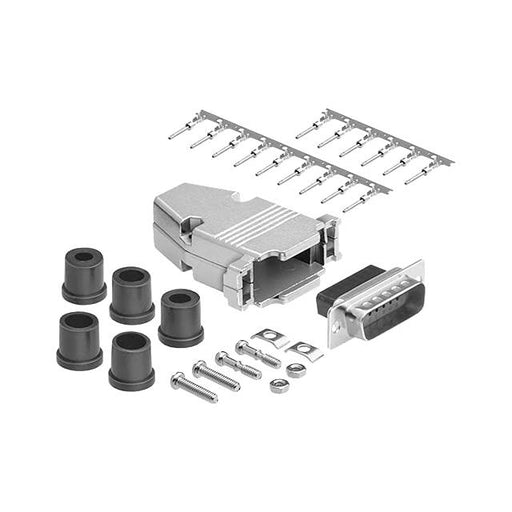 DCT-15MM-KIT by CompuCablePlusUSA - DB15 M CRIMP MTL HOOD KIT