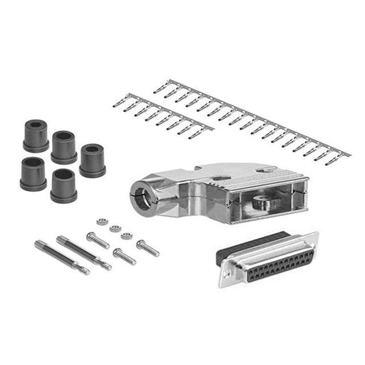 DCT-25FMA-KIT by CompuCablePlusUSA - DB25 F CRIMP MTL 90DEG HOOD KIT