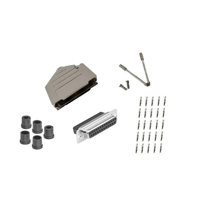 DCT-25FMD-KIT by CompuCablePlusUSA - DB25 F CRIMP MTL NO-EAR KIT