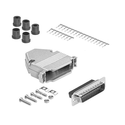 DCT-25MM-KIT by CompuCablePlusUSA - DB25 M CRIMP MTL HOOD KIT