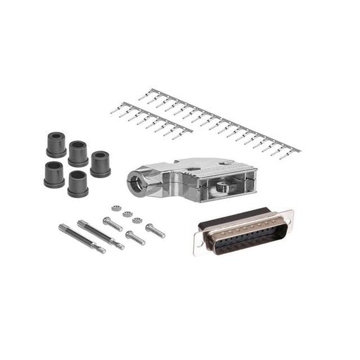 DCT-25MMA-KIT by CompuCablePlusUSA - DB25 M CRIMP MTL 90DEG HOOD KIT
