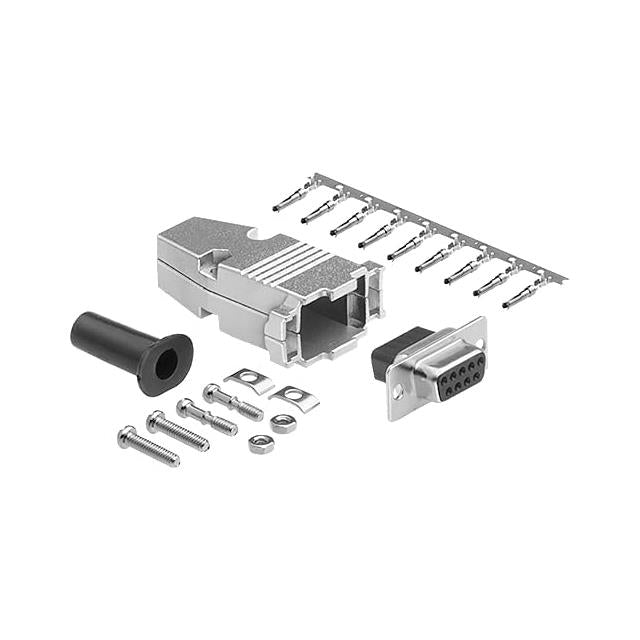 DCT-9FM-KIT by CompuCablePlusUSA - DB9 F CRIMP MTL HOOD KIT