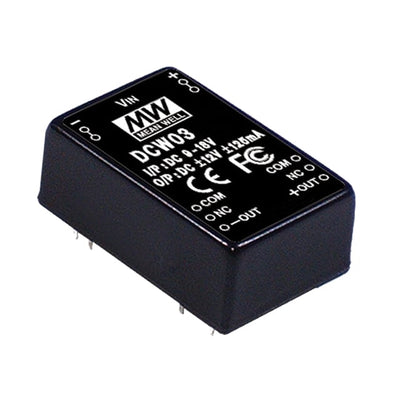 DCW03A-05 by MEAN WELL USA Inc. - DC DC CONVERTER +/-5V 3W
