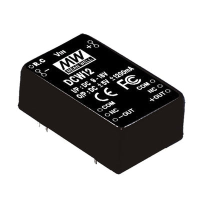 DCW12C-12 by MEAN WELL USA Inc. - DC DC CONVERTER +/-12V 12W