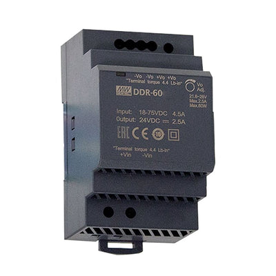 DDR-60G-15 by MEAN WELL USA Inc. - DC/DC DIN RAIL SUPPLY 15V 60W