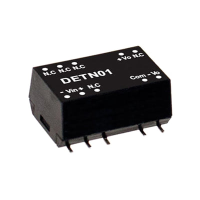 DETN01L-12 by MEAN WELL USA Inc. - DC DC CONVERTER +/-12V 1W