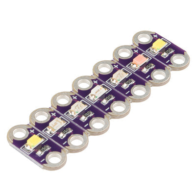 DEV-13903 by SparkFun Electronics - DEV BOARD LILYPAD LED STRIP 7CLR
