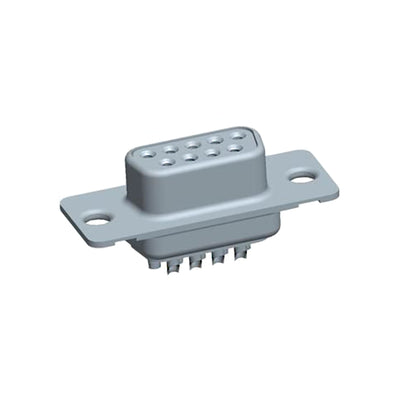 DEV09S064TLF by Amphenol ICC (FCI) - CONNECTOR D-SUB RCPT 9POS SLDR CUP