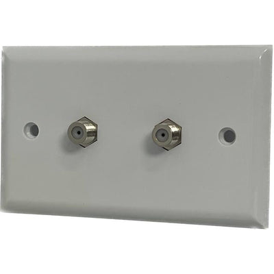 DGA6302W by HOMEVISION TECHNOLOGY INC - 2 x F81 Splice Wall Plate(White)