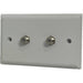 DGA6302W by HOMEVISION TECHNOLOGY INC - 2 x F81 Splice Wall Plate(White)