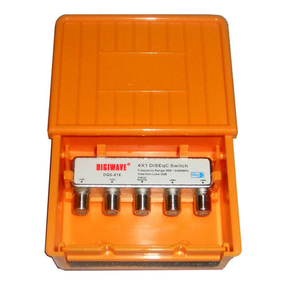 DGS41K by Digiwave - DIGIWAVE 4 IN 1 OUT DISEQC SWITC