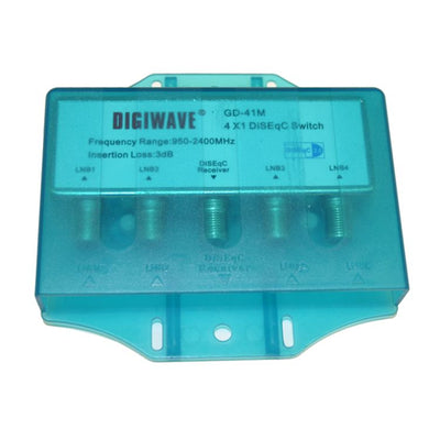DGS41M by HOMEVISION TECHNOLOGY INC - 4in1out Diseqc Switch Waterproof