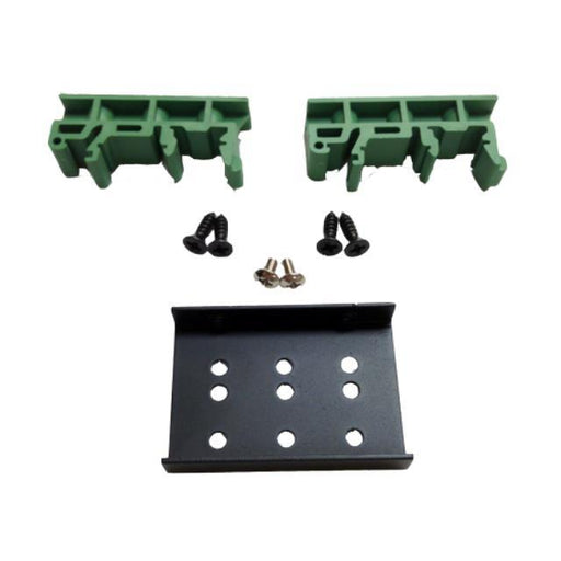 DIN-ClipKit-Uni by Tycon Systems Inc. - Green DIN Rail Clip Kit - 2 DIN