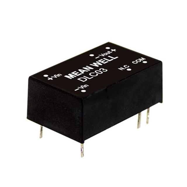DLC03A-12 by MEAN WELL USA Inc. - DC DC CONVERTER +/-12V 3W
