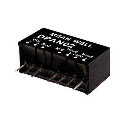DPAN02B-12 by MEAN WELL USA Inc. - DC DC CONVERTER +/-12V 2W